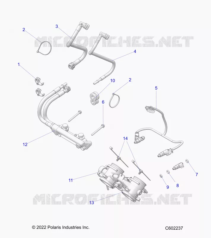 SYSTÃˆME D'ALIMENTATION, RAIL, LINES AND THROTTLE BODY