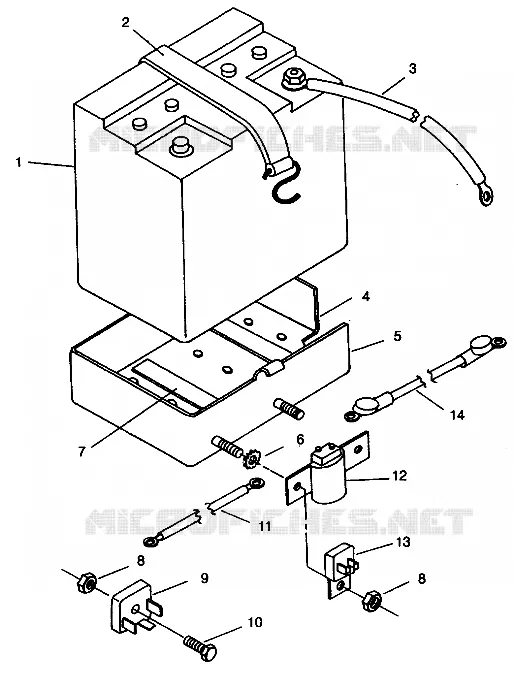 SUPPORT BATTERIE ASSEMBLY LITE DELUXE 0943431 (4924992499015A)