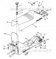 SIEGE ET RESERVOIR XLT 0966756 (4933823382A007)