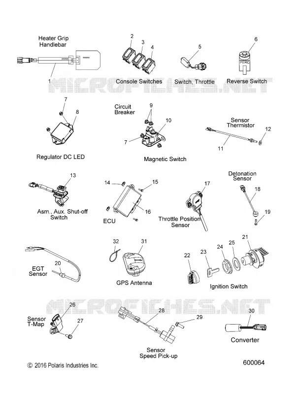 ELECTRICITE, SWITCHES, SENSORS AND COMPONENTS