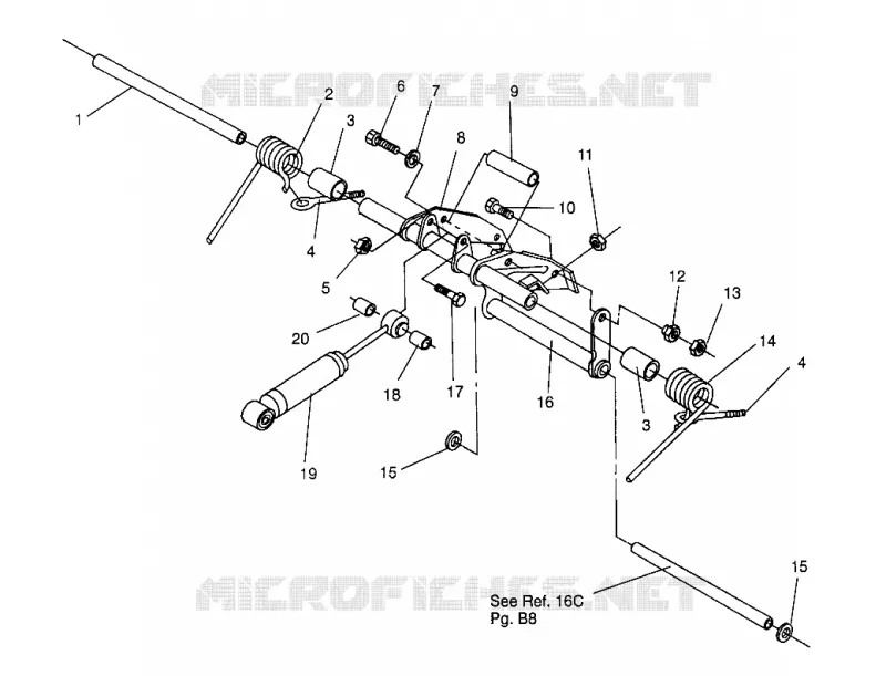 BRAS DE SUSPENSION ARRIERE WIDETRAK GT 0952061 AND  EUROPEAN WIDETRAK GT E952 (4928962896B010)