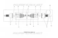 DRIVE TRAIN, DRIVE ARBRE DE TRANSMISSION ARRIERE