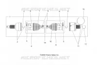 DRIVE TRAIN, DRIVE ARBRE DE TRANSMISSION ARRIERE