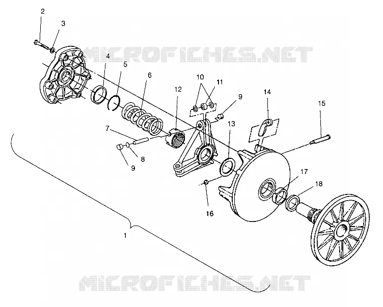 EMBRAYAGE DE TRANSMISSION ASSEMBLY XLT SPECIAL (XTRA) 0946767 (4927112711023A)