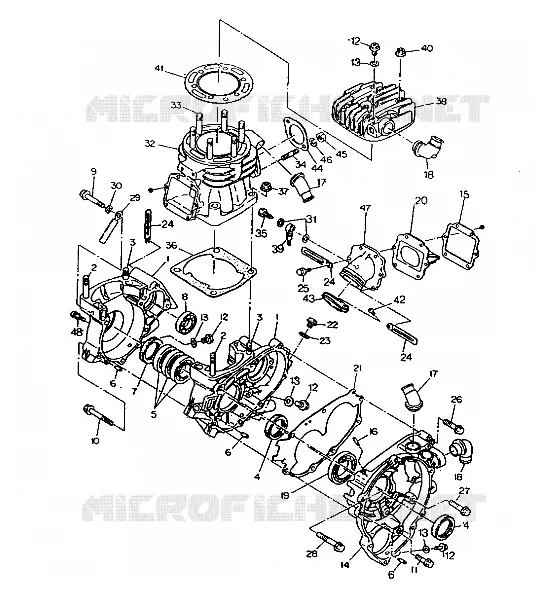 CARTERS MOTEUR AND CYLINDRE  350 4X4