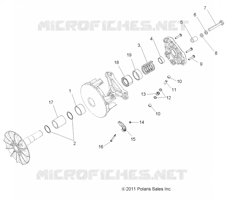 SYSTEME DE TRANSMISSION, PRIMARY CLUTCH