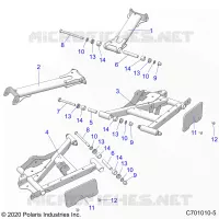 SUSPENSION ARRIERE CONTROL ARMS
