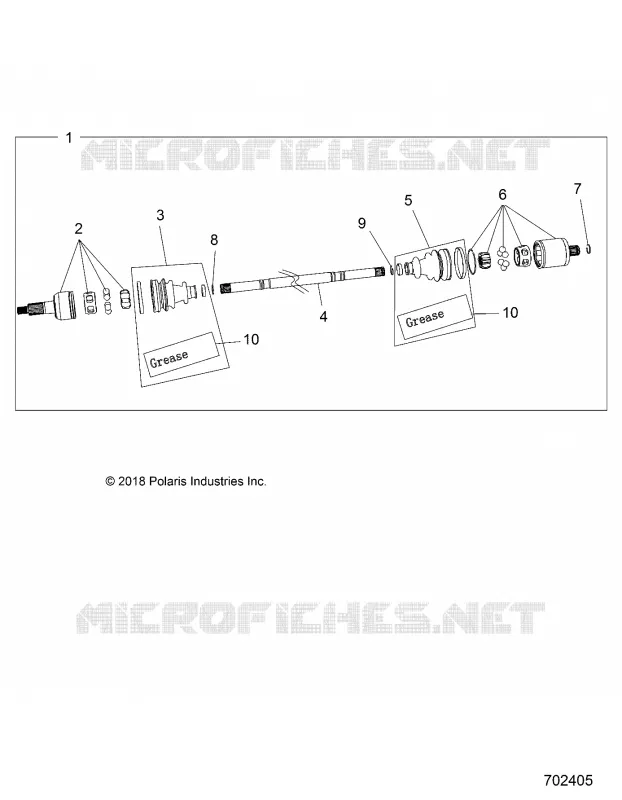 SYSTÃˆME DE TRANSMISSION, REAR HALF SHAFT