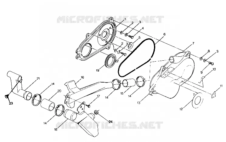 COUVERCLE D'EMBRAYAGE ASSEMBLY 250 4x6 / W928627 (4922902290026A)
