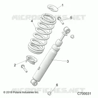 SUSPENSION, AMORTISSEUR AVANT MOUNTING
