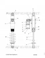 SUSPENSION, AMORTISSEUR ARRIERE TRACK, VELOCITY