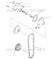POMPE A EAU WIDETRAK LX 0952064 and  EUROPEAN WIDETRAK LX E952064 (4928942894C011)