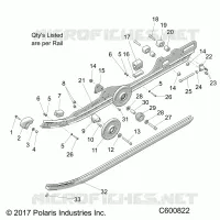SUSPENSION, RAIL, LH/RH