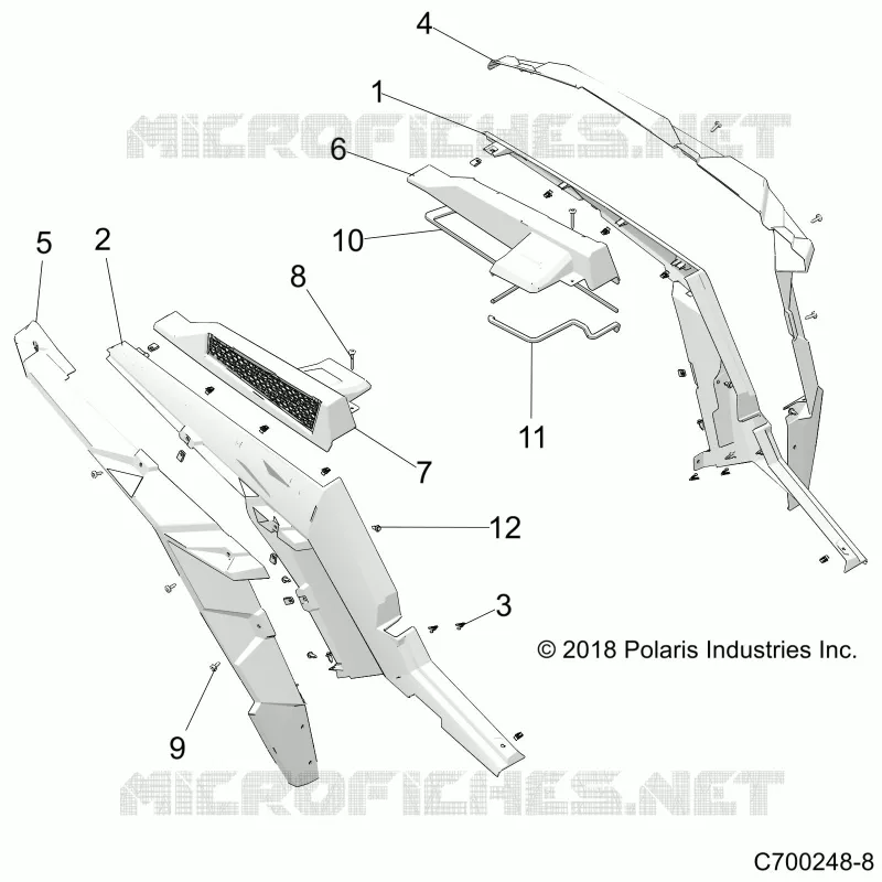 GARDE BOUE ARRIERES AND BEZELS- Z20N4E92AL/AR/BL/BR (C700248-8)