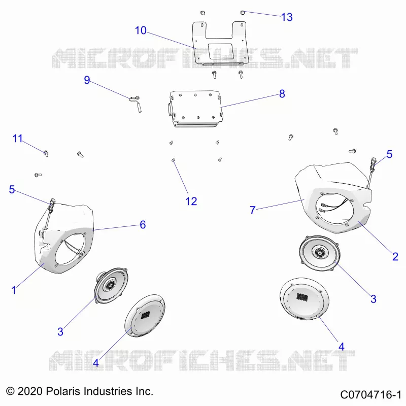 ELECTRICITE, AUDIO, SPEAKERS, RIDE COMMAND -Z22ASK99A4/B4 (C0704716-1)