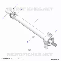SYSTÃˆME DE TRANSMISSION, PROP SHAFT,MID, BEARING