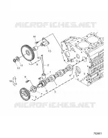 MOTEUR, CAMSHAFT AND IDLE GEAR SHAFT