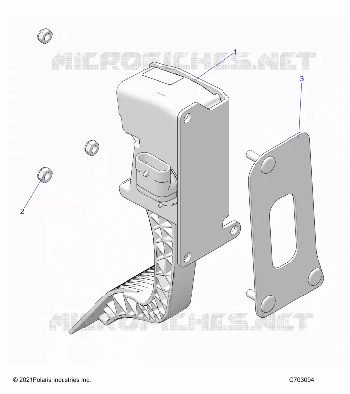ENGINE, PEDALE D'ACCELERATEUR