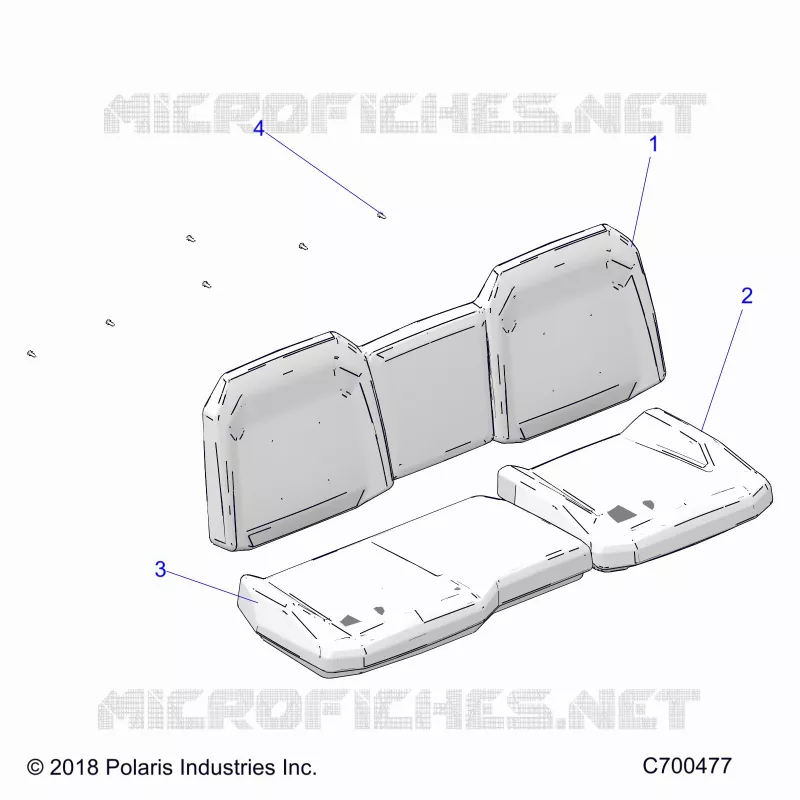 SIEGE ASM. REAR