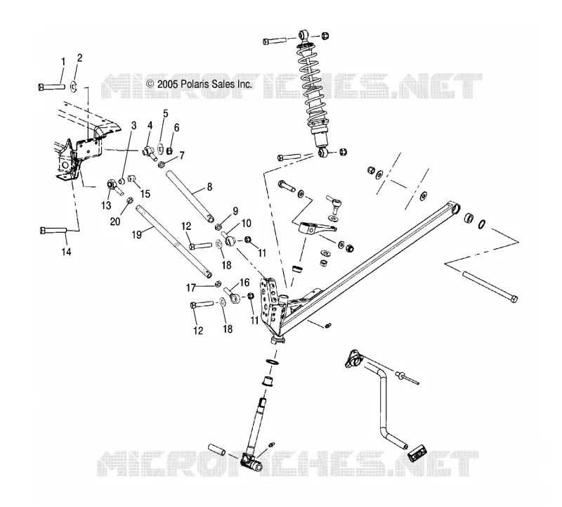 SUSPENSION AVANT/RADIUS RODS