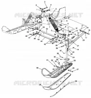 SUSPENSION AVANT AND SKI XLT RMK 0960956, XLT SKS 0960556 AND EUROPEAN XLT (4931813181B001)