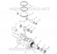 PISTON ET VILEBREQUIN STARLITE 0953427 (4928902890C014)