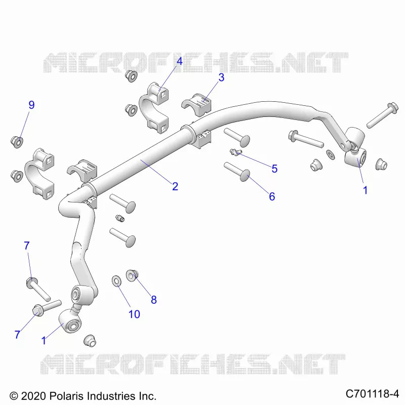SUSPENSION, REAR BARRE STABILISATRICE