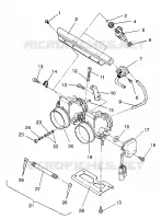 CORPS DE PAPILON ASSEMBLY 500 EFI / 0930674 and  500 EFI SKS / 0930574 (4922962296033A)