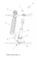 SUSPENSION ARRIERE SUPPORT AMORTISSEUR 