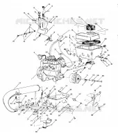 SUPPORT MOTEUR 500 and 500 Classic Updated 10/88 (4915411541021A)