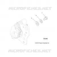 FREIN AVANT CALIPER MOUNTING