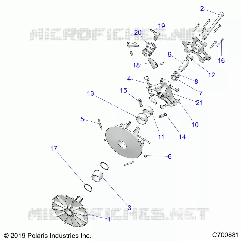 SYSTÃˆME DE TRANSMISSION, PRIMARY CLUTCH