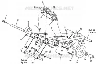 BRAS DE SUSPENSION AVANT XLT RMK 0960956, XLT SKS 0960556 AND EUROPEAN XLT SKS E960 (4931813181B014)