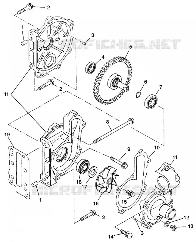 POMPE A EAU 600 XCR 0975677, 600 XCR SE H975677 and EUROPEAN 600 XCR SE E975 (4937963796D003)