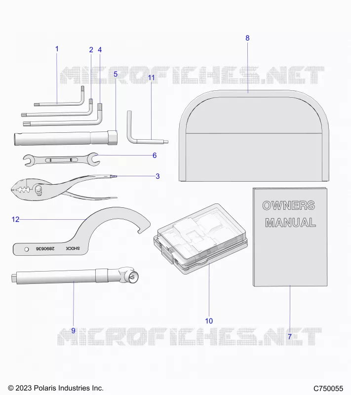 REFERENCE, MANUEL DU PROPRIETAIRE AND TOOL KIT