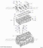 ENGINE, HEAD ASM AND SOUPAPES