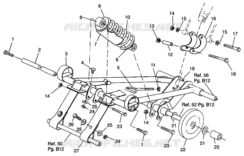 BRAS DE SUSPENSION AVANT 600 XCR SP 0965677 AND EUROPEAN 600 XCR SP E965677 (4932063206B013)