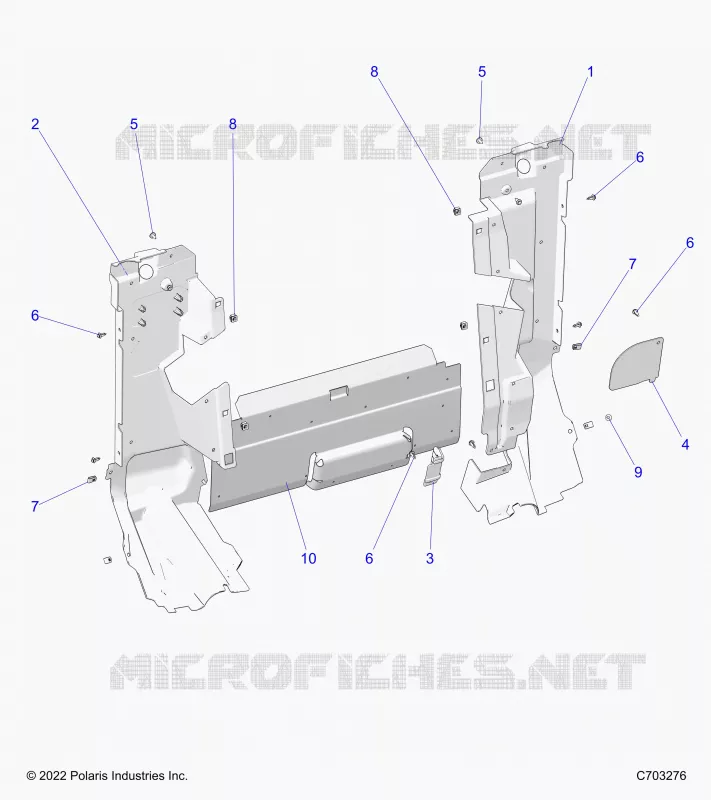 CARROSSERIE ARRIERE CLOSEOFF, SIDE PANELS