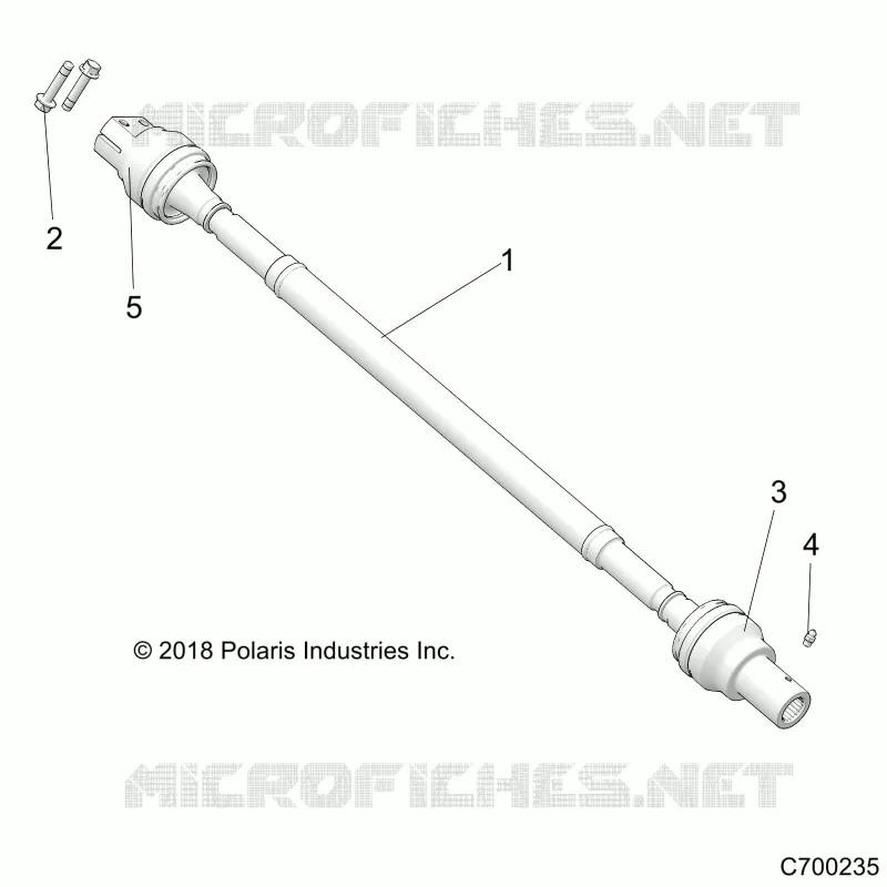 SYSTÃˆME DE TRANSMISSION, REAR PROP SHAFT