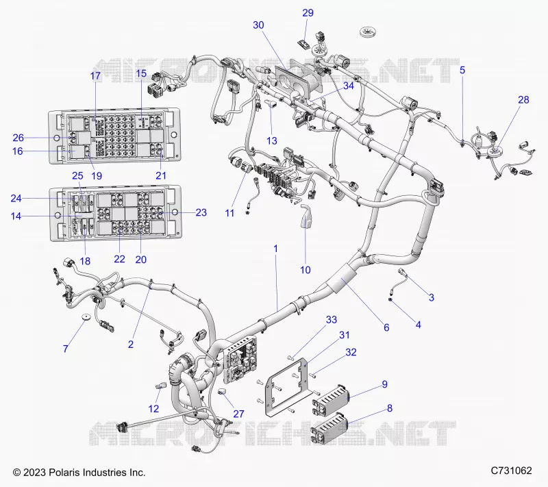 ELECTRICITE, WIRE HARNESS, CHASSIS