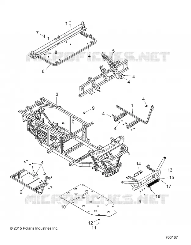 CHASSIS, CADRE AND FRONT BUMPER