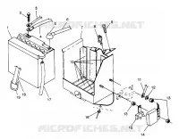 SUPPORT BATTERIE ULTRA TOURING 0975378 and EUROPEAN ULTRA TOURING E975378 (4938133813B014)