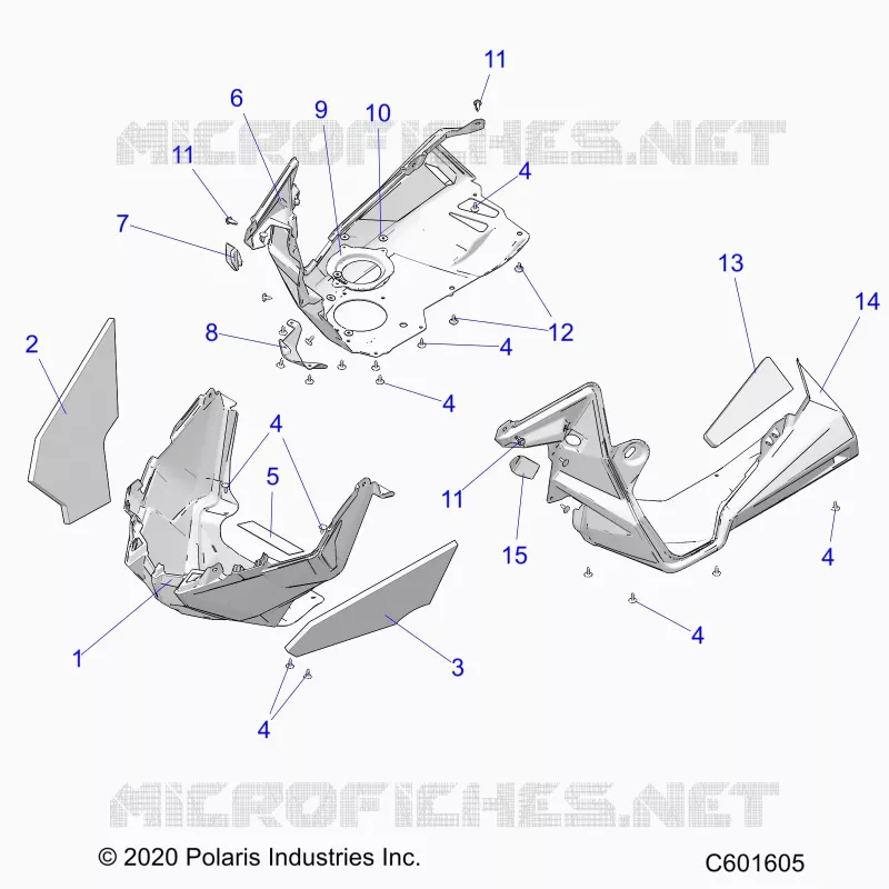 CARROSSERIE AVANT ASM./FENDERS