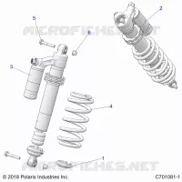 SUSPENSION, REAR SUPPORT AMORTISSEUR 