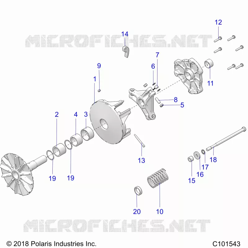 SYSTÃˆME DE TRANSMISSION, PRIMARY CLUTCH