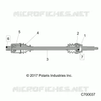 SYSTEME DE TRANSMISSION, REAR HALF SHAFT