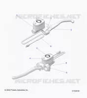 FREIN AVANT BRAKE LEVER AND MASTER CYLINDER