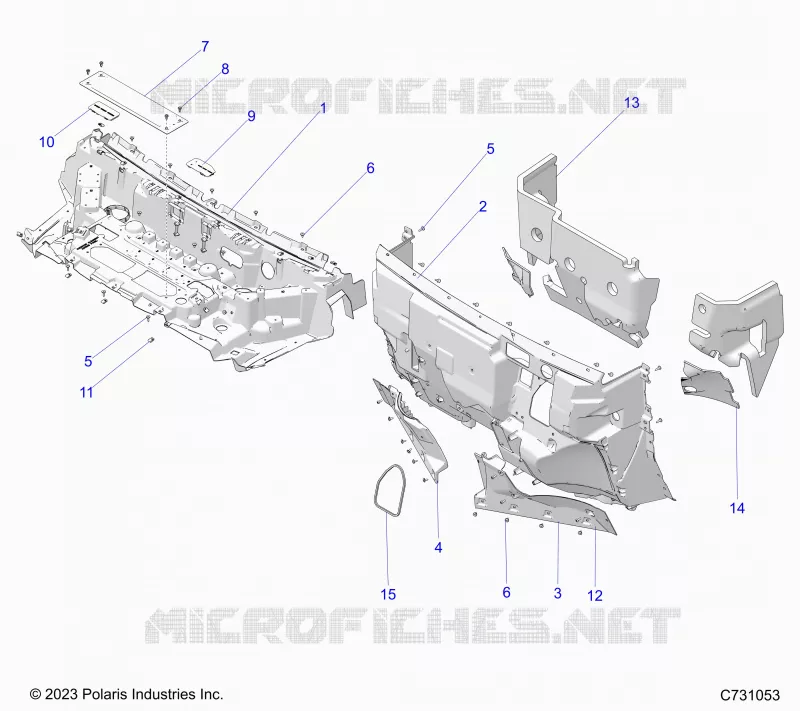 CAPOT LINER AND FRONT CLOSEOFF