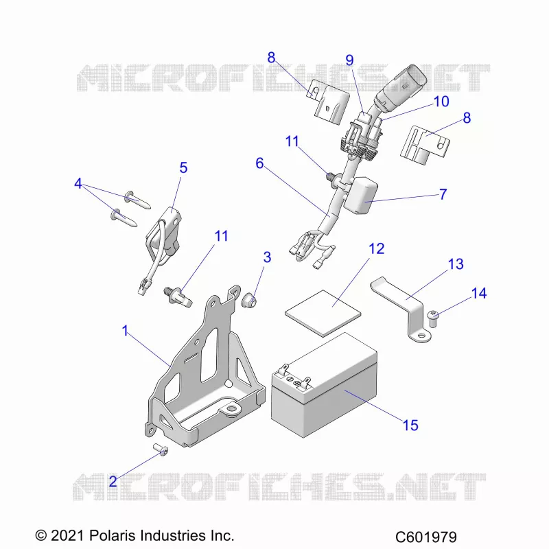 ELECTRICITE, BATTERY, MANUAL START POWER UP COMPONENTS