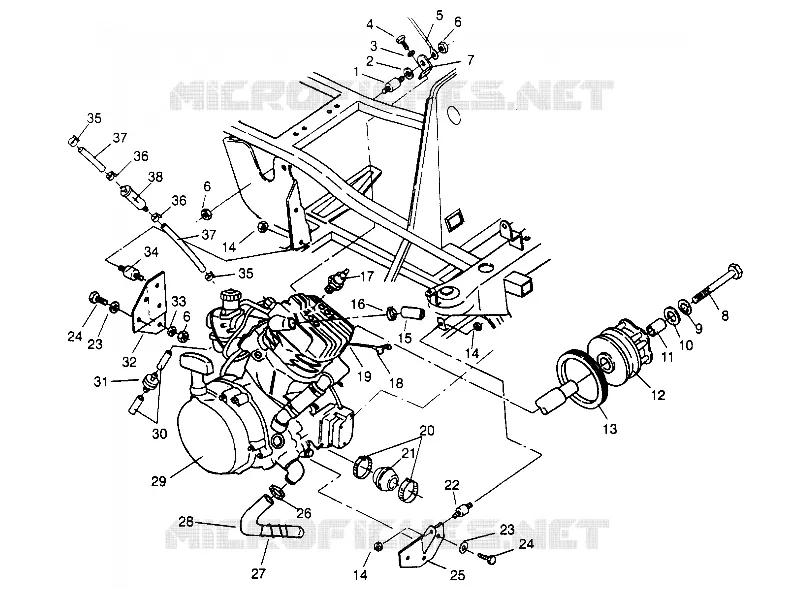 SUPPORT MOTEUR  4X4 400L W948140 (4926772677A008)